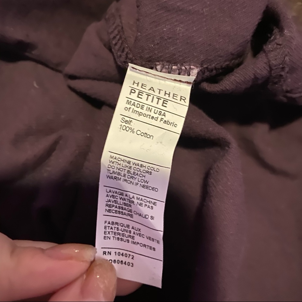 NWOT H BY BORDEUX WOMAN'S PURPLE TOP P (SMALL) - Picture 7 of 7